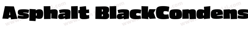 Asphalt BlackCondens字体转换